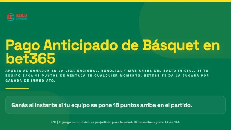 Pago Anticipado Bet365 en Baloncesto – Guía
