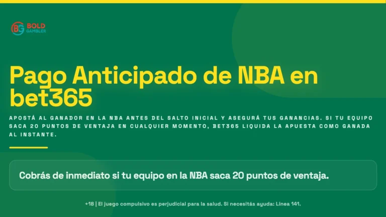 Pago Anticipado NBA en Bet365 – Guía