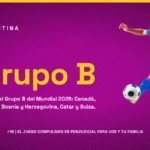 Imagen promocional con apuestas del Grupo B del Mundial 2026: Canadá, Bosnia, Catar y Suiza.