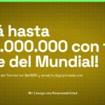 Banner promocional en formato móvil del juego gratuito Desafío del Torneo de Bet365 para el Mundial 2026.