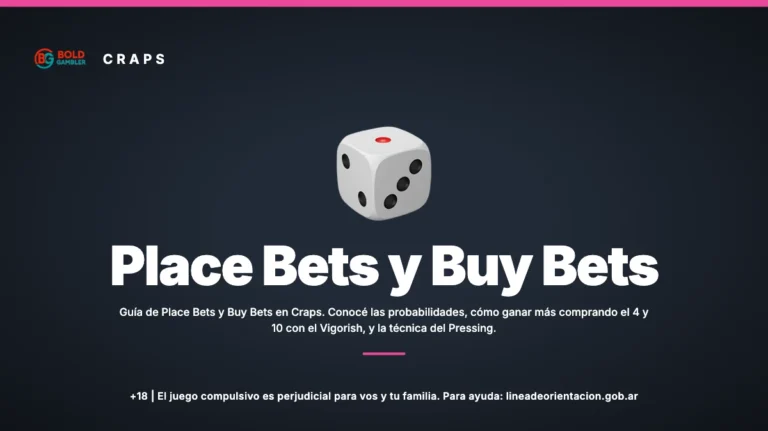 Place Bets y Buy Bets en el Craps: Pagos y Estrategia