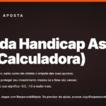 Banner educacional sobre apostas esportivas. O texto destaca o tema "Handicap Asiático" e explica que ele ajuda a eliminar o empate e proteger o investimento do apostador.