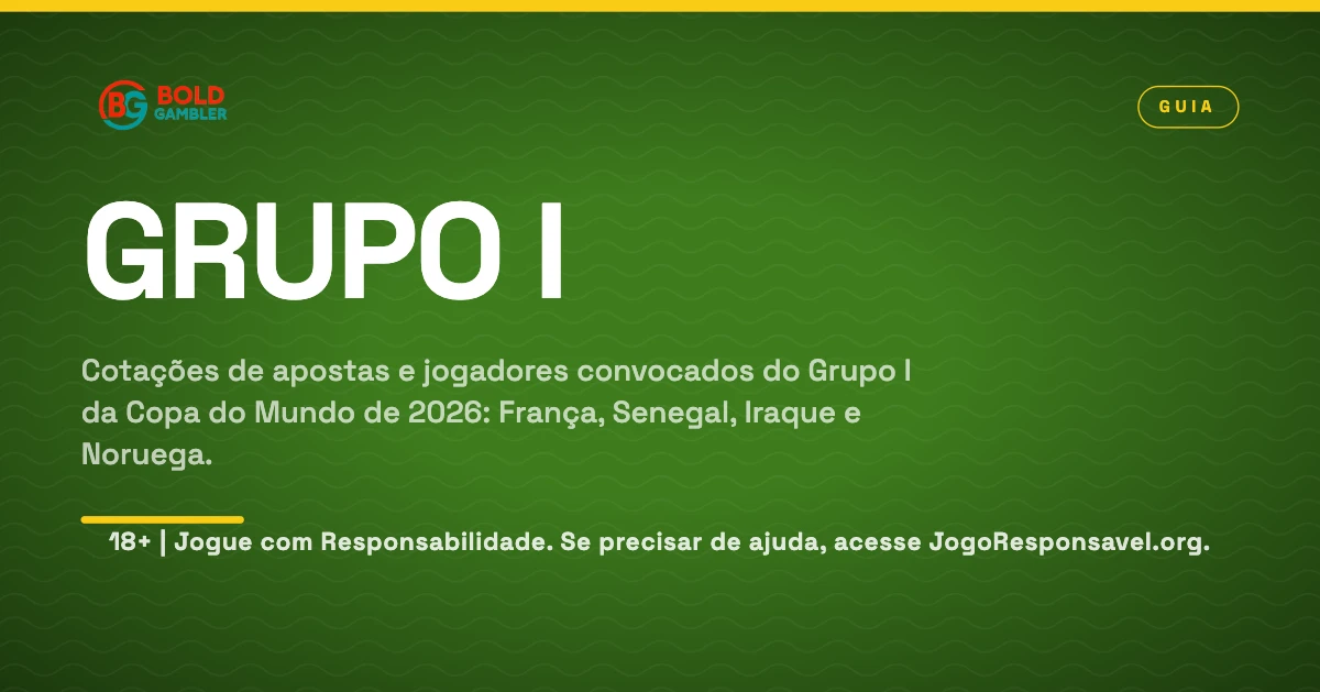 Odds e elencos do Grupo I da Copa do Mundo de 2026: França, Senegal, Iraque e Noruega.