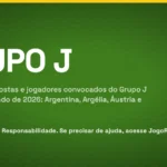 Odds e elencos do Grupo J da Copa do Mundo de 2026: Argentina, Argélia, Áustria e Jordânia.