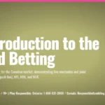 Guide on point spread betting for the Canadian market, demonstrating line mechanics and point differentials across the NHL (puck line), NFL, NBA, and MLB (run line).