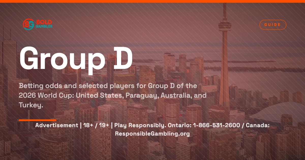 2026 World Cup Group D odds and squads: United States, Paraguay, Australia, and Turkey.