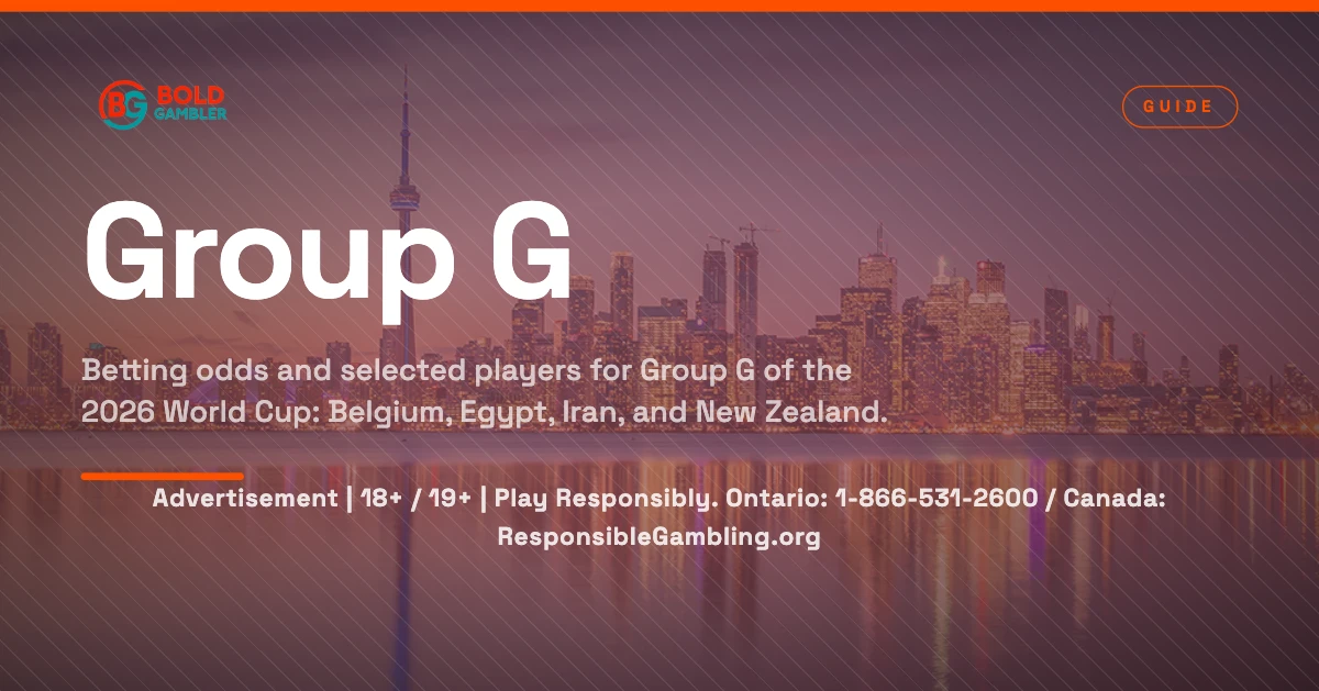2026 World Cup Group G odds and squads: Belgium, Egypt, Iran, and New Zealand.
