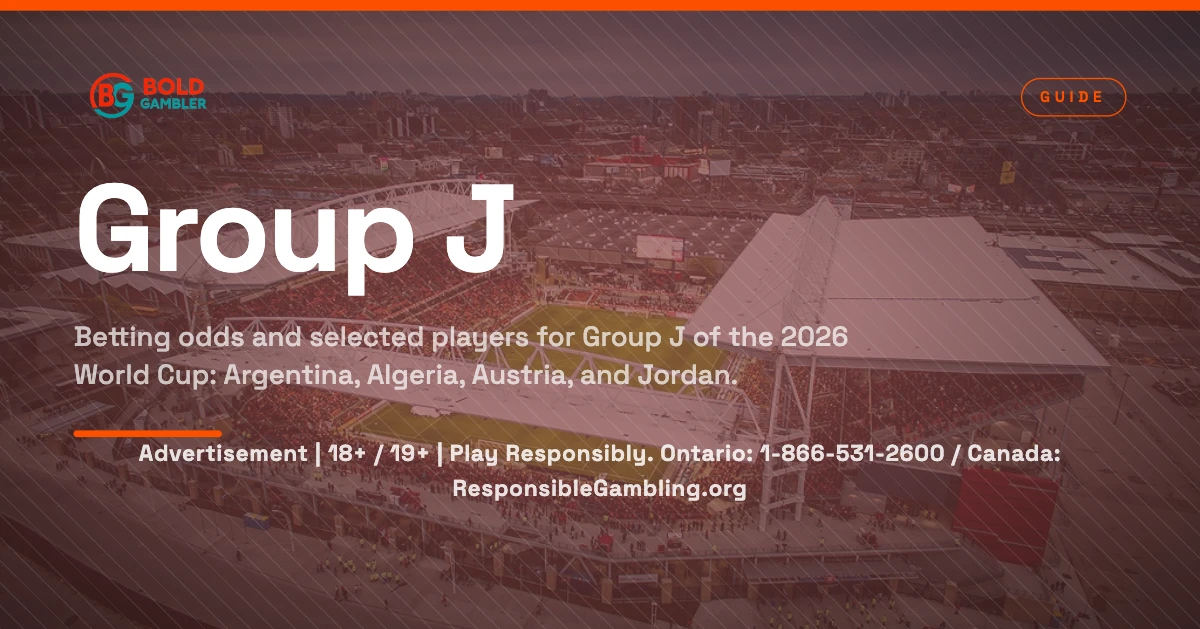 2026 World Cup Group J odds and squads: Argentina, Algeria, Austria, and Jordan.