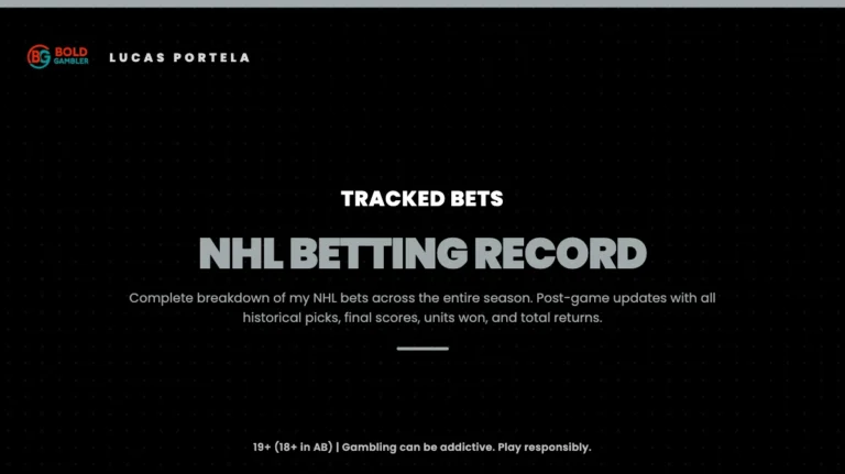 NHL Betting Record