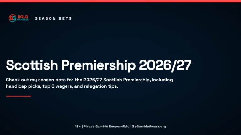 Scottish Premiership 2026/27 Season Bets and Predictions
