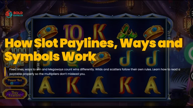 Online Slot Mechanics: Paylines, Ways to Win, and Special Symbols Explained