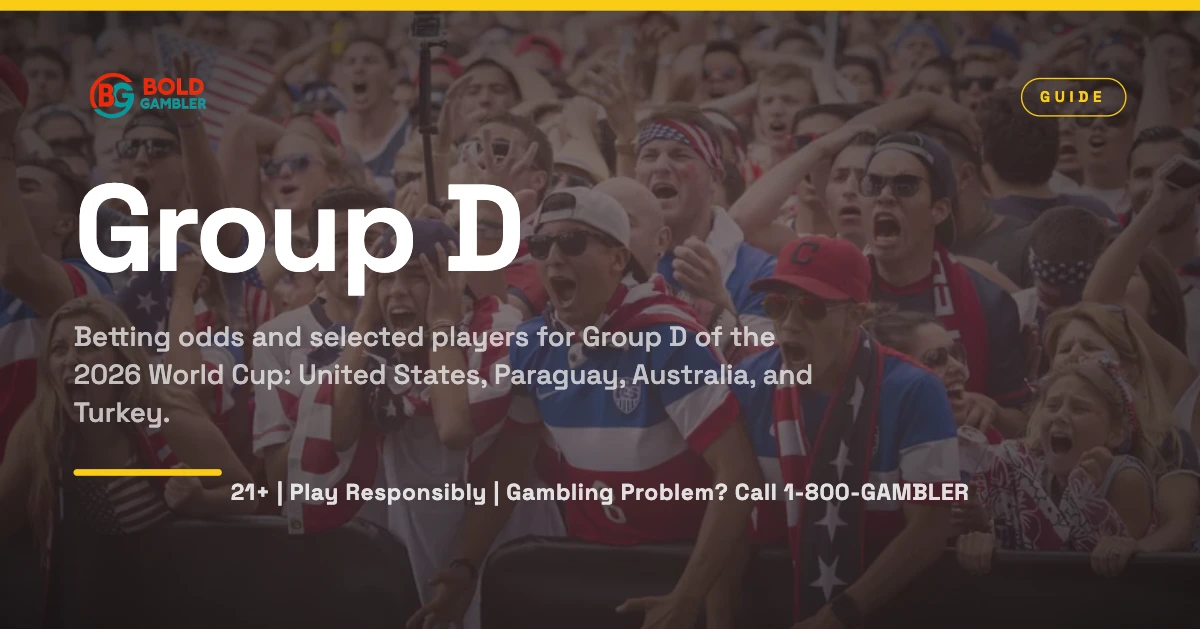 2026 World Cup Group D odds and squads: United States, Paraguay, Australia, and Turkey.