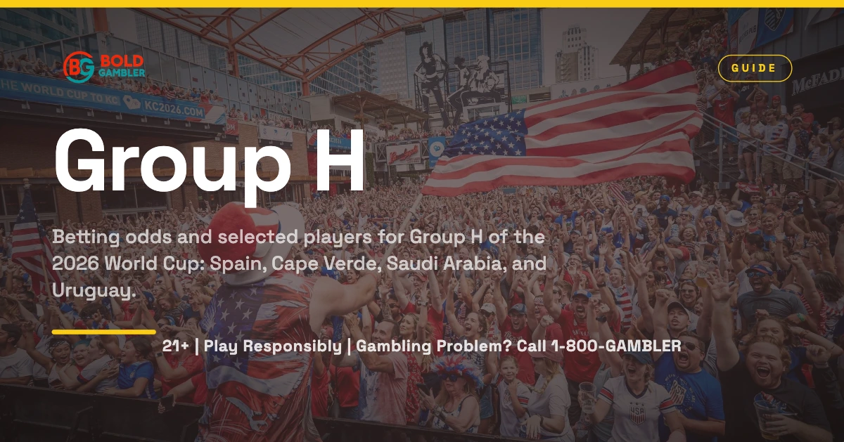 2026 World Cup Group H odds and squads: Spain, Cape Verde, Saudi Arabia, and Uruguay.